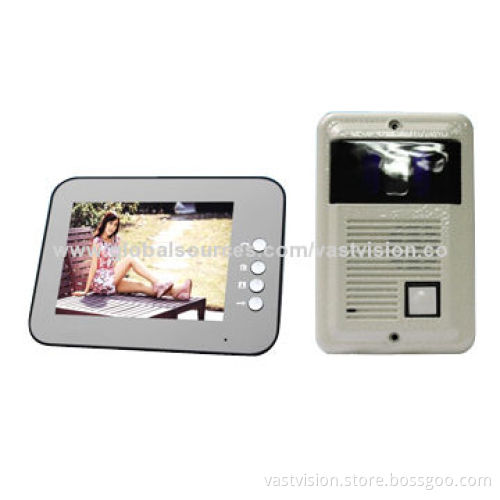 8-inch Hand-free Wired Video Doorphone with Intercom, Monitor and Door Release Functions